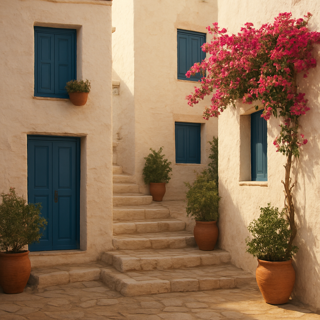 Tranquil Greek village, inspiration for the ELIÁ ritual